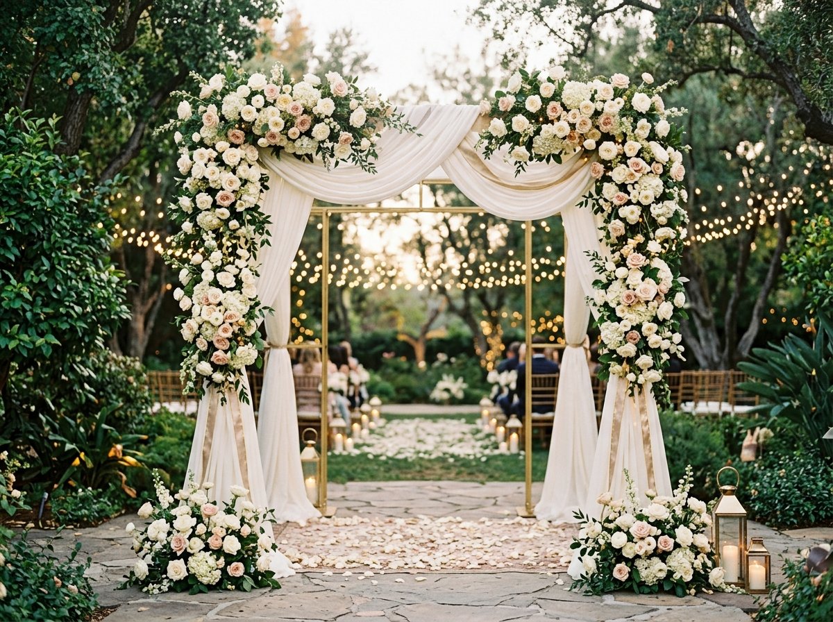 Recepción de boda iluminada